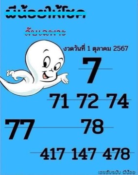 เลขเด็ดผีน้อยให้โชค